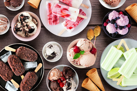 Crèmes glacées et desserts glacés