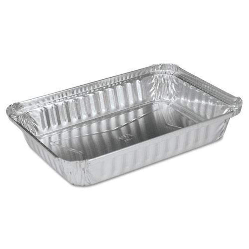 DURA - Contenedor oblongo de aluminio poco profundo de 1.5 lb - Paquete de 125