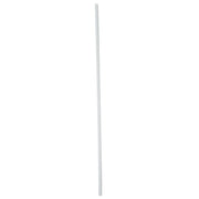8" Regular Straws White Unwrapped 11100 - 9 x 500/Case