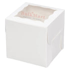 E.B. Box - 1 Cupcake Box With Window White 4