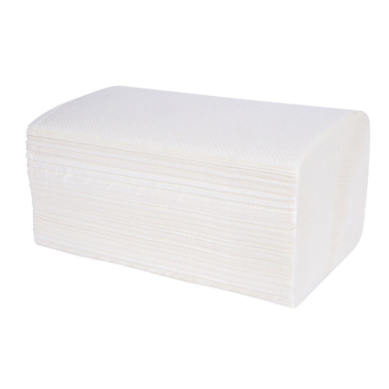 DURA - Servilletas Dispensadoras Interplegadas de 2 Capas Blancas 6.3" x 4.1" - 6000/Caja