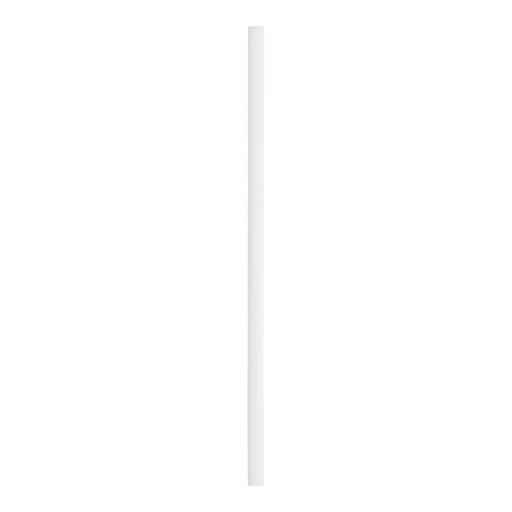 8 Inch Super Jumbo Straw White Unwrapped 031100 - 9 x 150