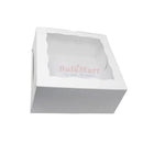 E.B. Box - 4 Cupcake Box With Window White 7