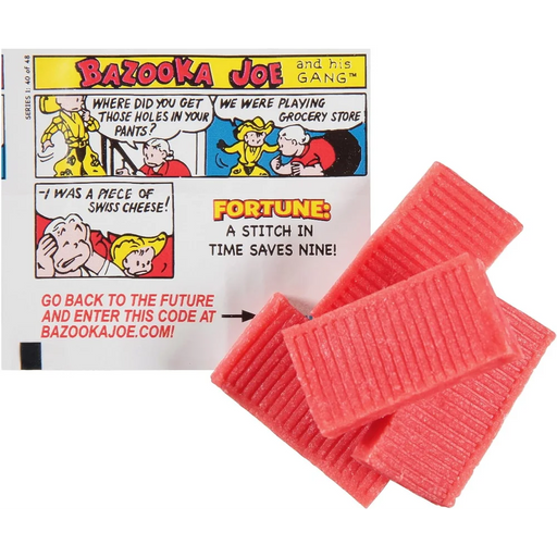 Bazooka - Wallet Pack Bubblegum Original & Blue Raspberry 10 Pcs - 12 Packs