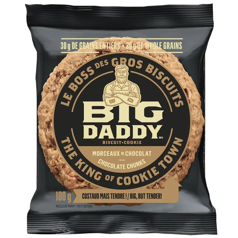 Big Daddy - Galletas de avena con trozos de chocolate - 8 x 100g
