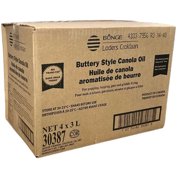 Bunge - Buttery Style Canola Oil - 4 x 3 L