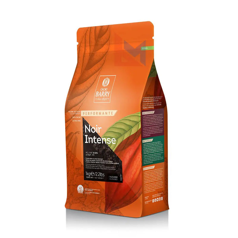 Cacao Barry - Noir Intense 100% Cacao en Polvo 10/12% - 1 Kg