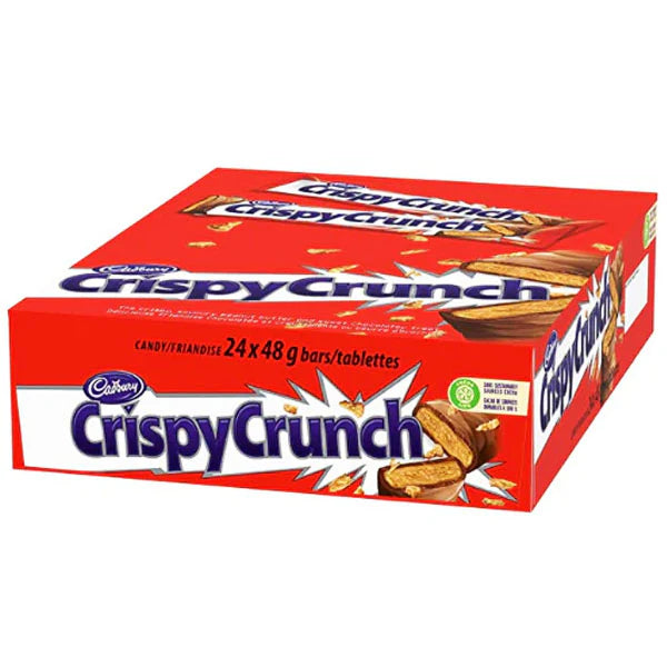 Cadbury - Crispy Crunch Chocolate Candy Bars - 24 x 48g