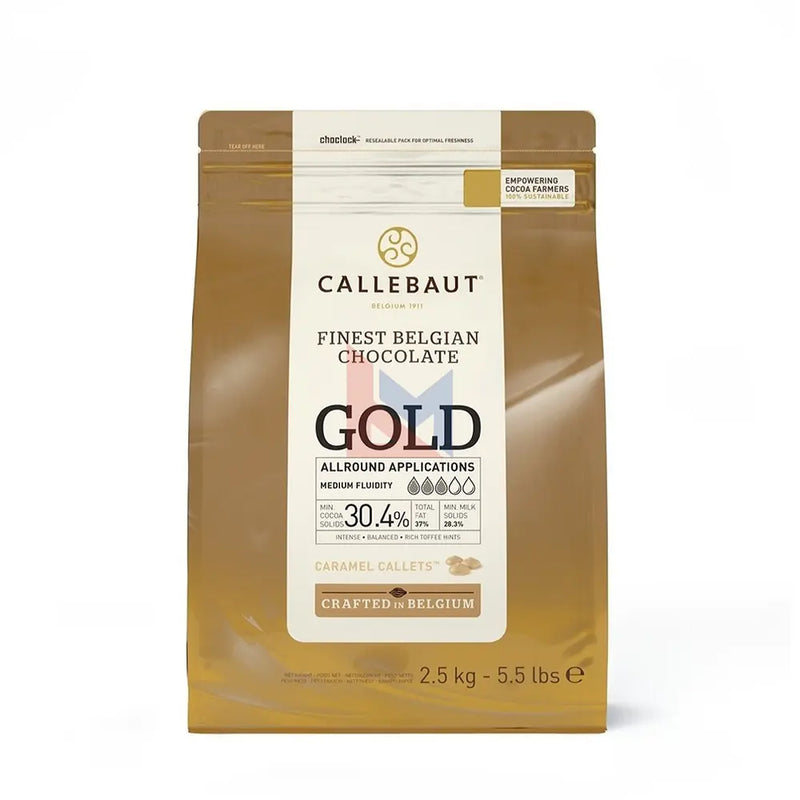 Callebaut - Gotas de Caramelo Dorado 30.4% - 2.5 Kg