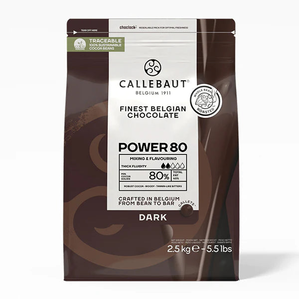 Callebaut - 811 Chocolate negro belga de máxima calidad Callets 54,5% - 2,5 kg