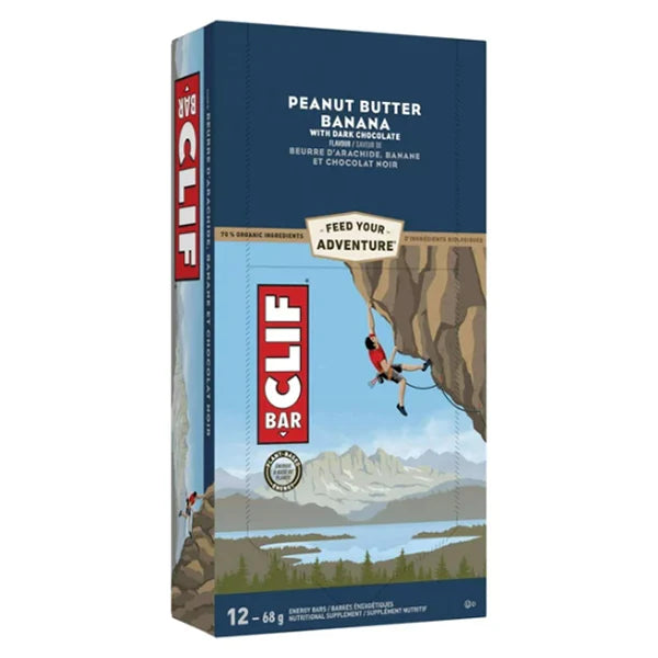 Clif Bar - Peanut Butter Banana With Dark Chocolate - 12 x 68g