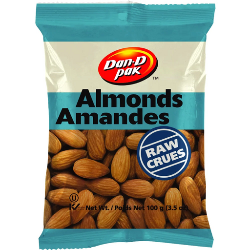 Dan D Pak - Almonds Raw Natural 100g