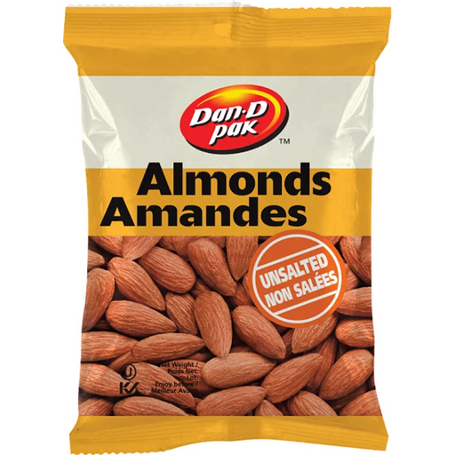Dan D Pak - Almonds Roasted Unsalted - 3 x 100g