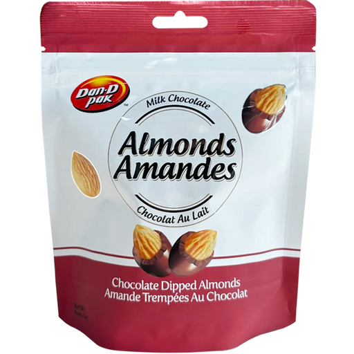 Dan D Pak - Milk Chocolate Dipped Almonds - 12 x 170g