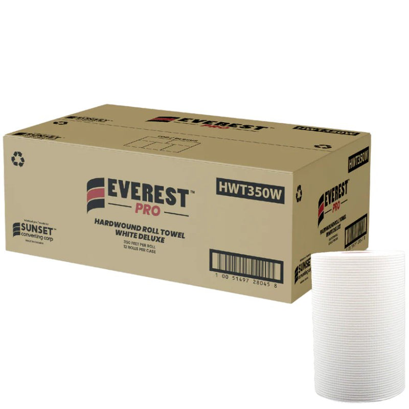 Rollo de toalla de papel para manos blanco Cascades Pro Select - H030 - 8" x 350' - 12/caja