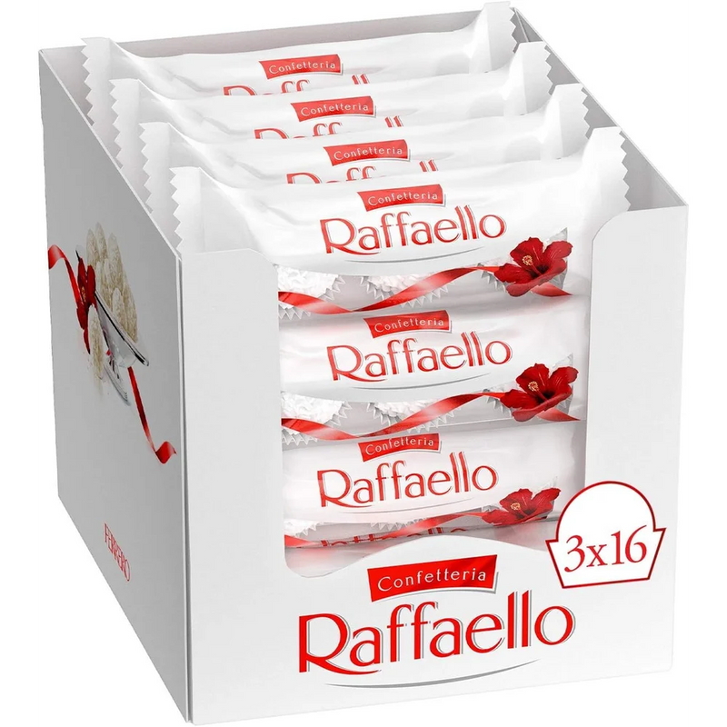 Ferrero Rocher - Raffaello Coconut Almond Speciality Tri Pack, 480g - 4 x 16