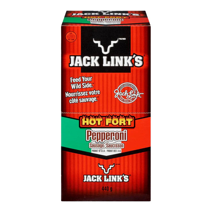 Jack Links - Palitos de Pepperoni Picantes - 20 x 22g