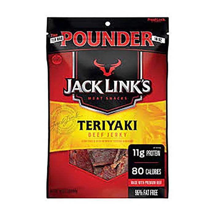 Jack Links - Carne seca de teriyaki - 4 x 80g
