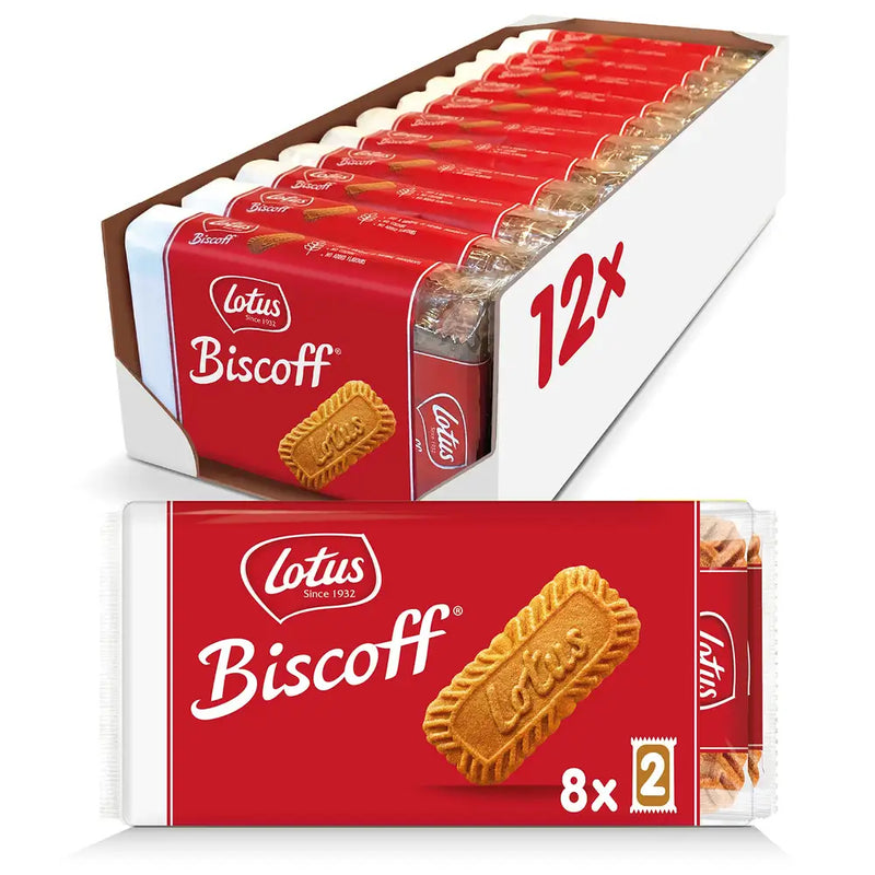 Lotus Biscoff - Galleta Caramelizada Original - 12 x 124 g