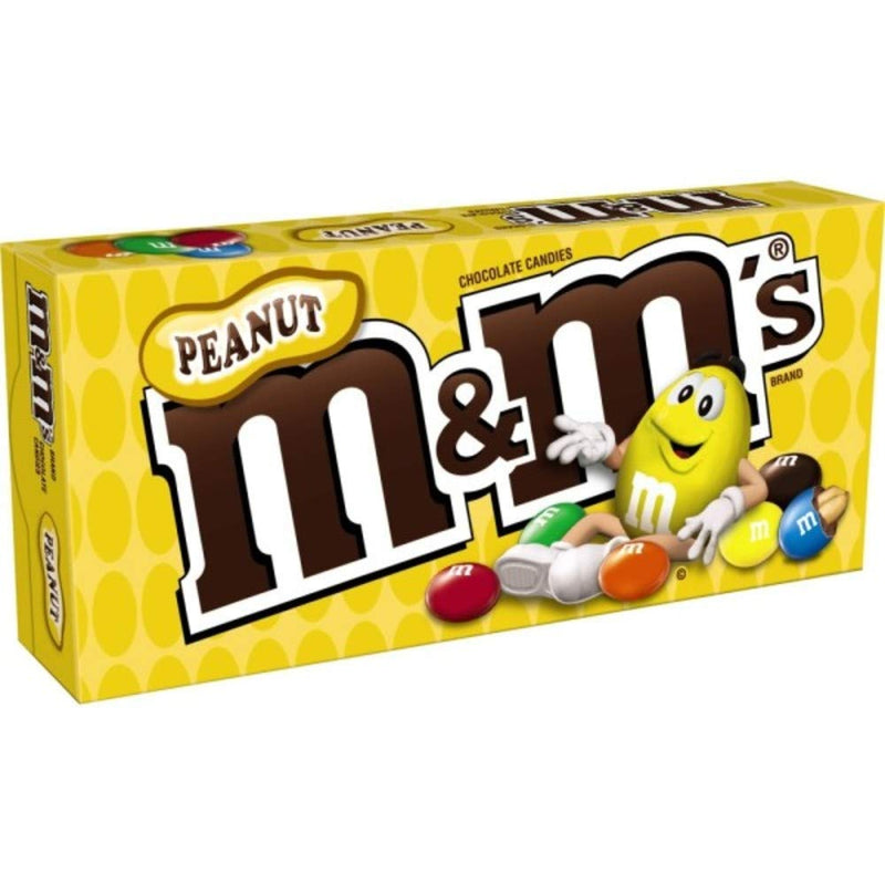 M&M - Peanut Chocolate Candy Theatre Box 3.1 Oz - 4 x 87g