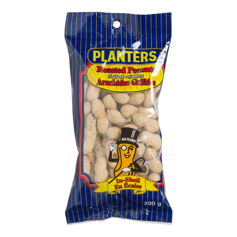 Planters - Cacahuètes en coquille rôties salées - 24 x 200g