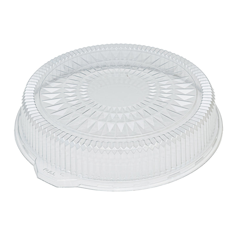 DURA - Tapa de Plástico Transparente de 16" para Bandeja de Aluminio para Catering - 25/Caja