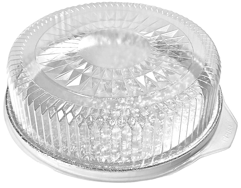 DURA - Tapa de Plástico Transparente de 16" para Bandeja de Aluminio para Catering - 25/Caja