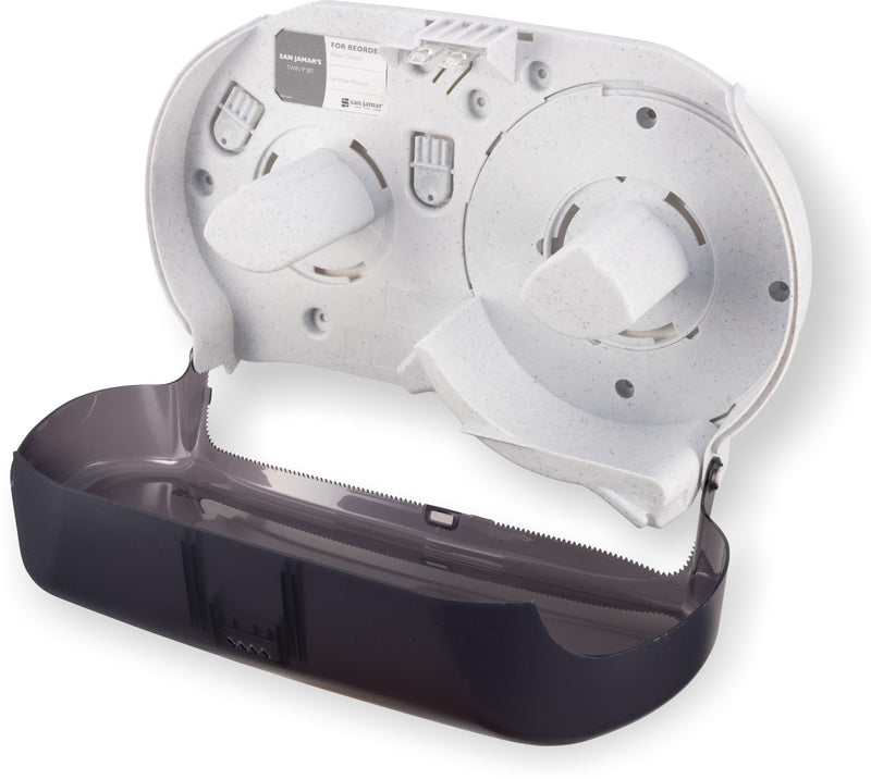 Cascades Pro - DB12 Dispensador de papel higiénico gigante, rollo doble, 9" cada uno