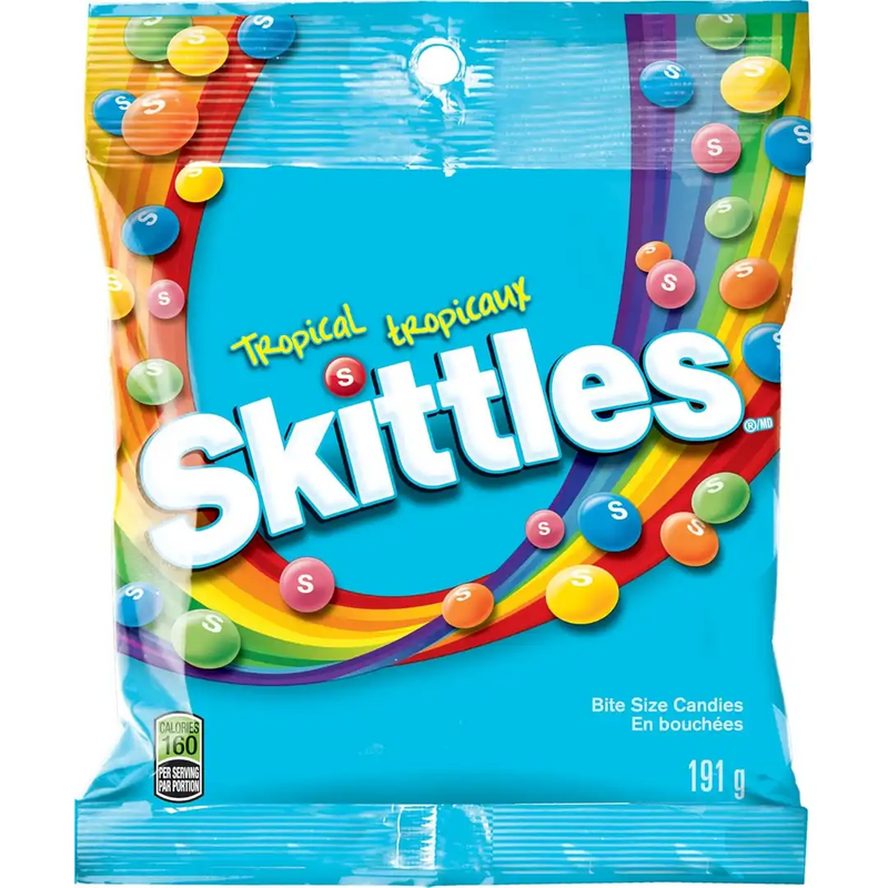 Skittles - Tropical Chewy Candy - 2 x 191g