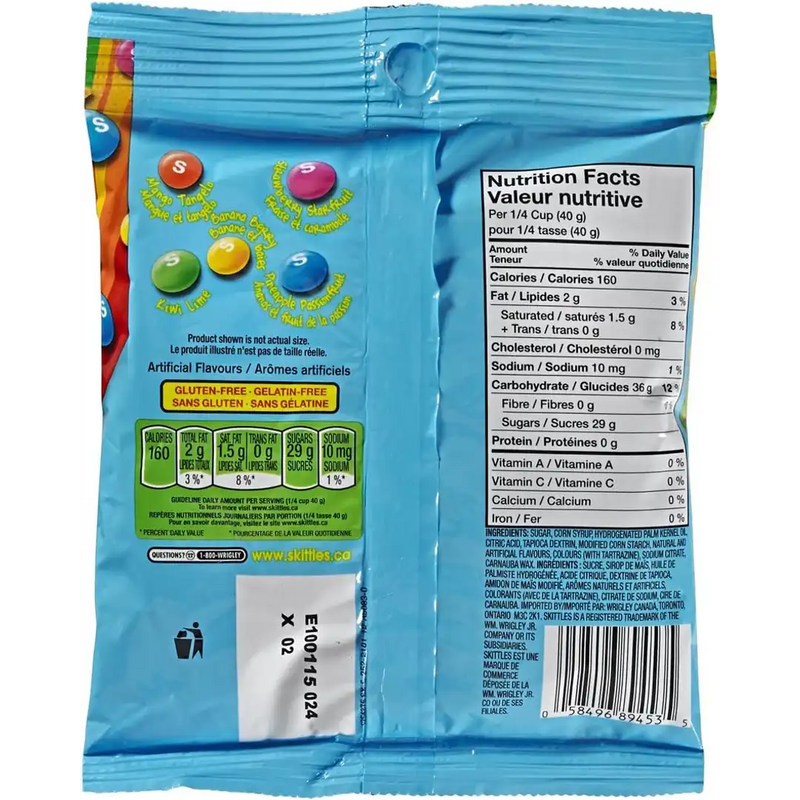 Skittles - Tropical Chewy Candy - 2 x 191g