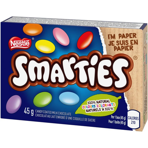Smarties - Regular Candy Coated Milk Chocolate - 24 x 45g