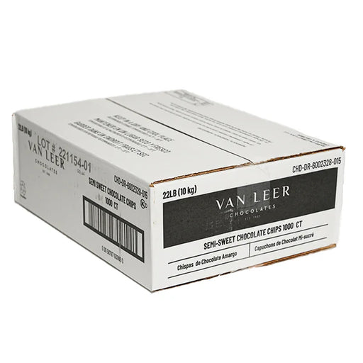 Van Leer - Semi Sweet Chocolate Chips 1000 Count - 10 kg