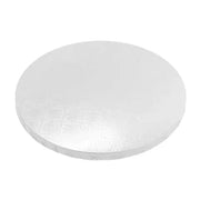 6" Round x 1/2" Thick White Cake Board Embossed - 12/Case