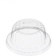 Dart Solo - Clear Dome Plastic Lids No Hole For 3.5 Oz Food Container - 1000/Case - Bulk Mart