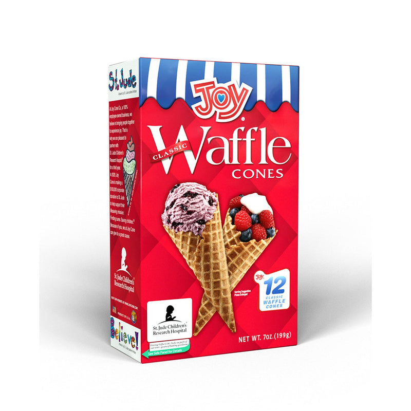 JOY - Classic Waffle Cones - 12 x 12/Case - Bulk Mart