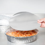 MC - Heavy Foil Laminated Board Lid for 7" Round Aluminum Container - 500/Case - Bulk Mart