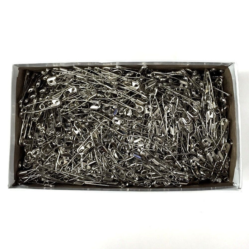 MC - Safety Pins #1 Silver 1-1/16" - 1440 / Box - Bulk Mart