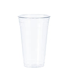 DURA - 24 Oz Clear Plastic Cold Cups PET, 98mm Rim - 50/Pack