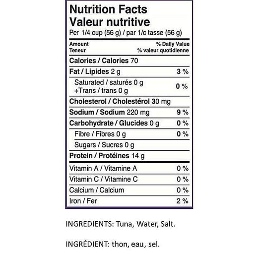 Pantry Shelf - Chunk Light Tongol Tuna In Water - 6 x 1.88 Kg - Bulk Mart