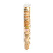 Pronto - 16 Oz Kraft Ripple Hot Paper Cup Natural Color - 25/Sleeve - Bulk Mart