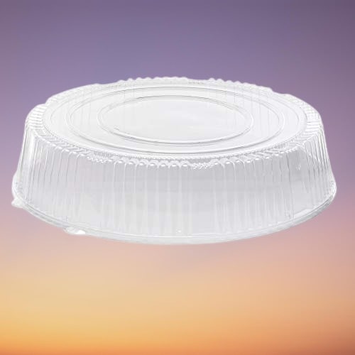 WNA Caterline - A12PETDM 12" PET Dome Lid Clear - 5 / Pack - Bulk Mart